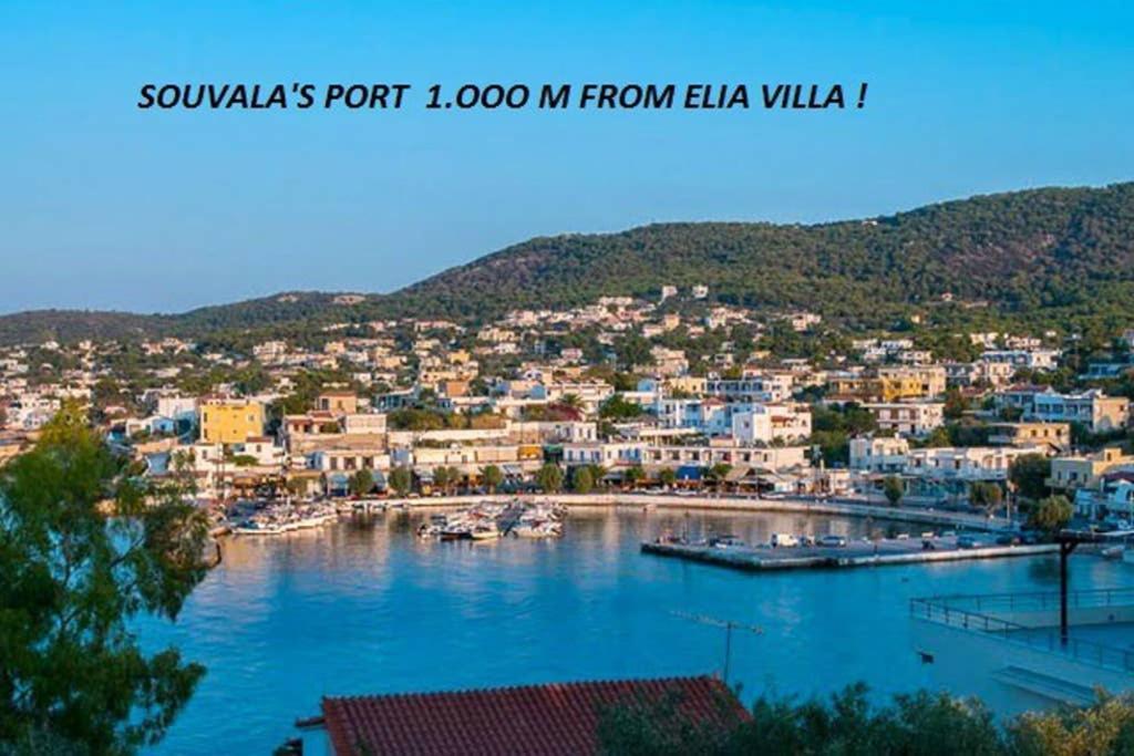 Elia Villa - Aegina, Souvala Eksteriør bilde